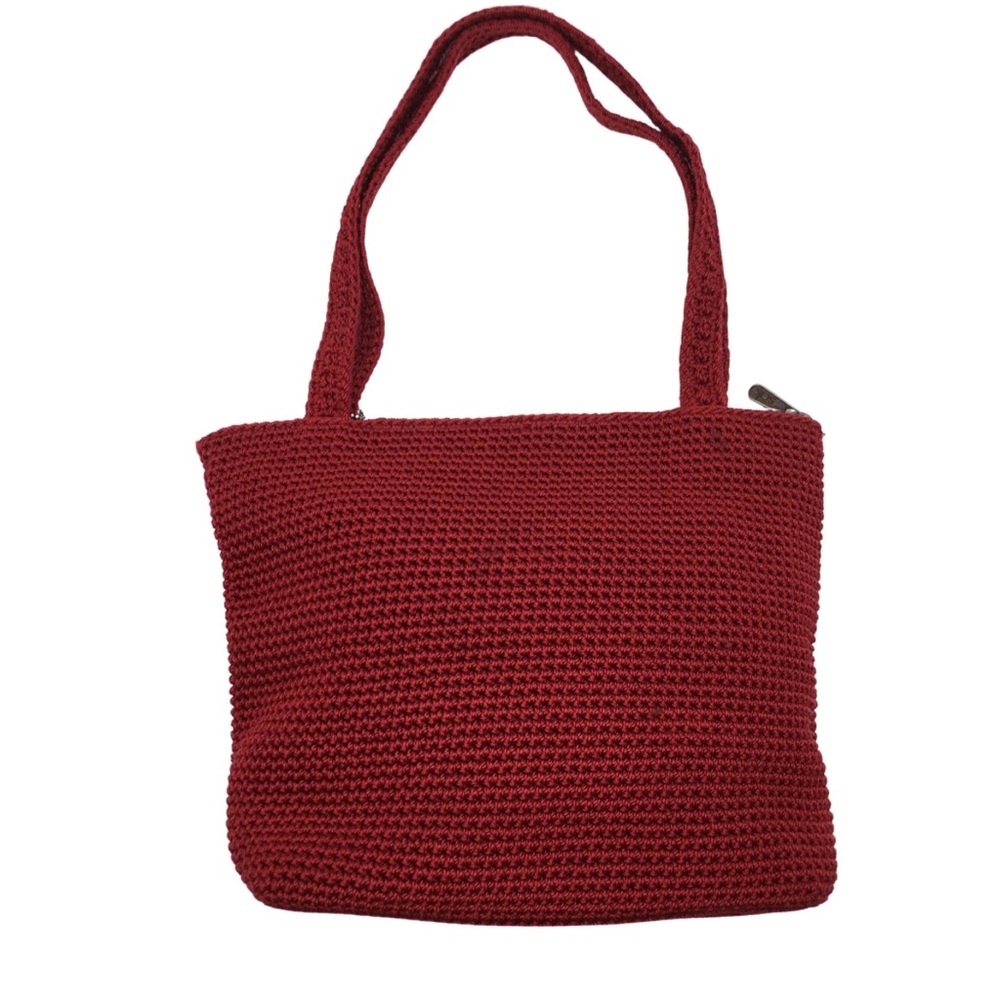 The Sak Dark Red Woven Double Strap Bag